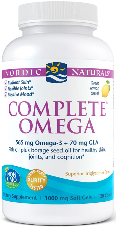 Nordic Naturals Complete Omega, 565 mg sidrunimaitseline – 120 kapslit