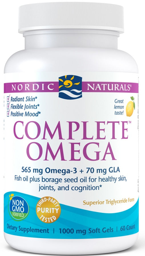 Nordic Naturals Complete Omega, 565 mg sidrunimaitseline – 60 kapslit