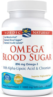 Nordic Naturals Omega veresuhkur, 896 mg – 60 kapslit
