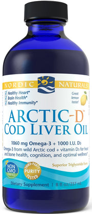 Nordic Naturals Arctic - D tursamaksaõli, sidrunimaitseline – 237 ml.