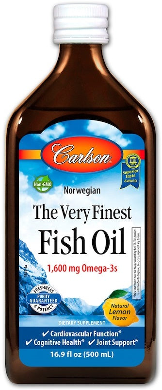 Carlson Labsi esmaklassiline kalaõli, looduslik sidrun – 500 ml.