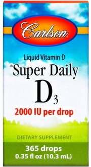 Carlson Labs Super Daily D3, 2000 IU – 10 ml.