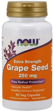 NOW Foods viinamarjaseemneekstrakt, 250 mg, ekstra tugev – 90 kapslit