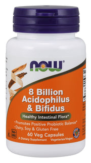 NOW Foods 8 Billion Acidophilus & Bifidus – 60 kapslit
