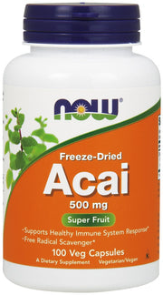 NOW Foods Acai marjad, 500 mg – 100 kapslit