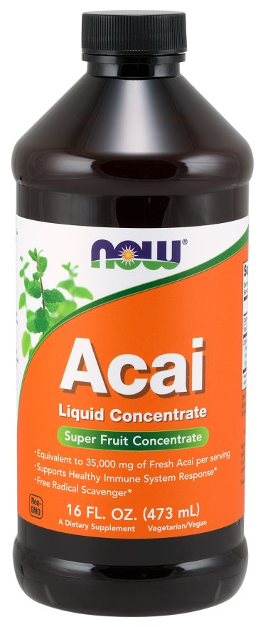 NOW Foods vedel Acai marja kontsentraat – 473 ml.