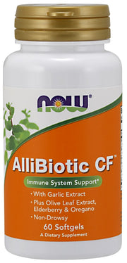 Produkto nuotrauka: NOW Foods AlliBiotic CF - 60 minkštųjų kapsulių