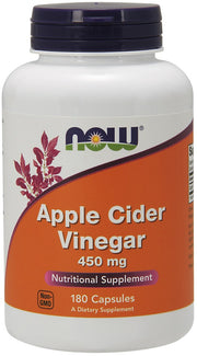 Produkto nuotrauka: NOW Foods Apple Cider Vinegar, 450mg - 180 kapsulių