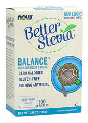 Produkto nuotrauka: NOW Foods Better Stevia Balance with Chromium & Inulin - 100 packets