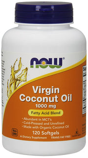 NOW Foods puhas kookosõli, 1000 mg – 120 kapslit