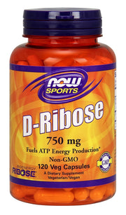 NOW Foods D-riboos, 750 mg – 120 kapslit