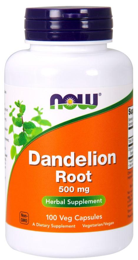 NOW Foods võilillejuur, 500 mg – 100 kapslit