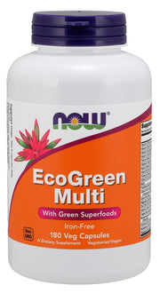 NOW Foods Green Multi, rauata – 180 kapslit