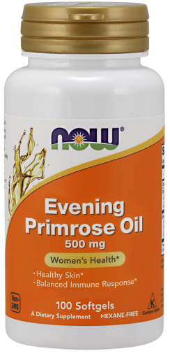 Produkto nuotrauka: NOW Foods Evening Primrose Oil, 500mg - 100 minkštųjų kapsulių