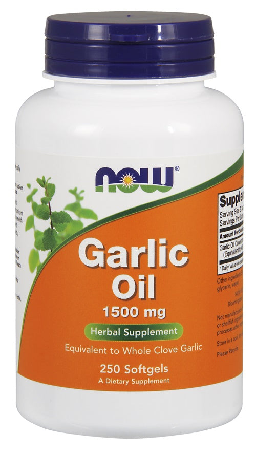 NOW Foods küüslauguõli, 1500 mg – 250 kapslit