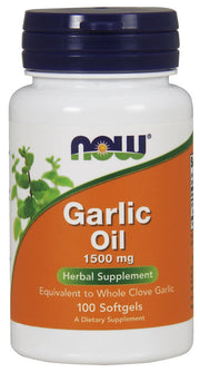NOW Foods küüslauguõli, 1500 mg – 100 kapslit