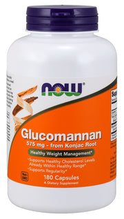 NOW Foods glükomannaan konjaki juurest, 575 mg – 180 kapslit