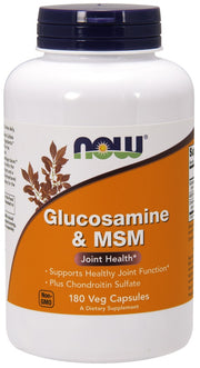 NOW Foods glükoosamiin ja MSM – 180 kapslit
