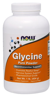 Produkto nuotrauka: NOW Foods Glycine, Pure Powder - 454 g
