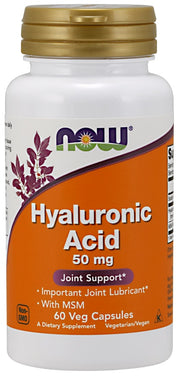 NOW Foods hüaluroonhape MSM-iga, 50 mg - 60 kapslit