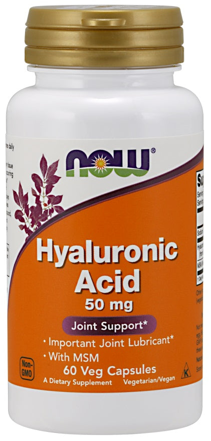 NOW Foods hüaluroonhape MSM-iga, 50 mg - 60 kapslit