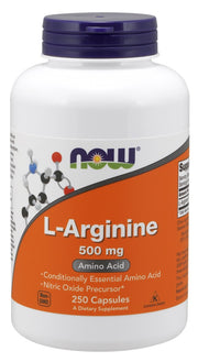 NOW Foods L-arginiin, 500 mg – 250 kapslit