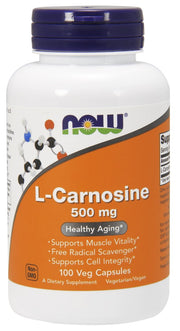 NOW Foods L-karnosiin, 500 mg – 100 kapslit
