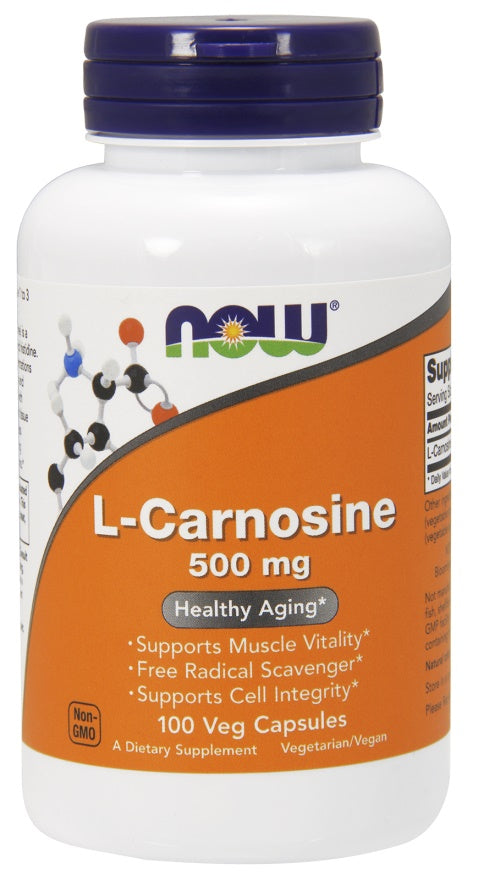 NOW Foods L-karnosiin, 500 mg – 100 kapslit