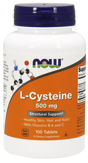 NOW Foods L-tsüsteiin, 500 mg - 100 tabletti