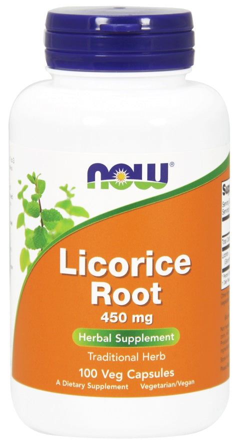 NOW Foods lagritsajuur, 450 mg – 100 kapslit