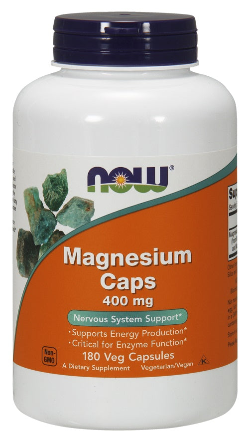 NOW Foods Magneesium, 400 mg - 180 kapslit