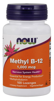 Produkto nuotrauka: NOW Foods Methyl B-12, 1000mcg - 100 pastilių