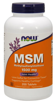 NOW Foods MSM metüülsulfonüülmetaan, 1500 mg - 200 tabletti