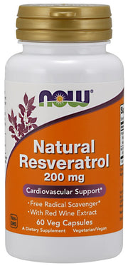 NOW Foods Resveratrool, 200 mg – 60 kapslit