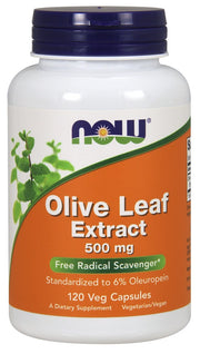 NOW Foods oliivilehe ekstrakt, 500 mg – 120 kapslit