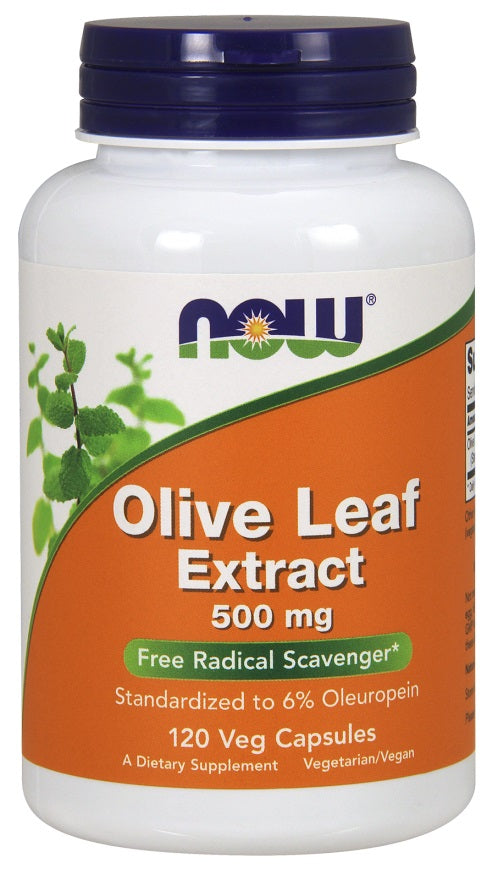 NOW Foods oliivilehe ekstrakt, 500 mg – 120 kapslit