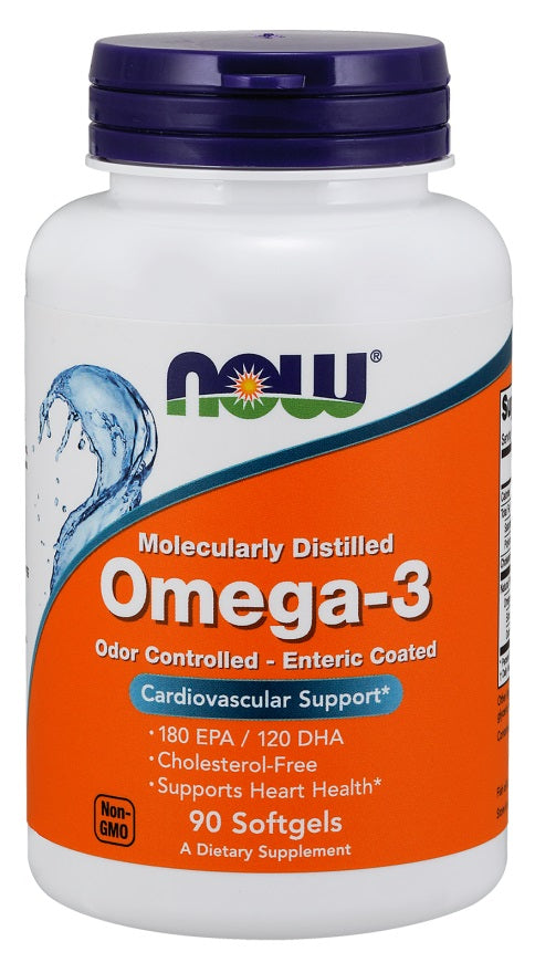 NOW Foods Omega-3 enterokattega kapslid – 90 kapslit