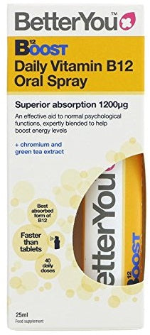 BetterYou Boost B12 suukaudne sprei – 25 ml.