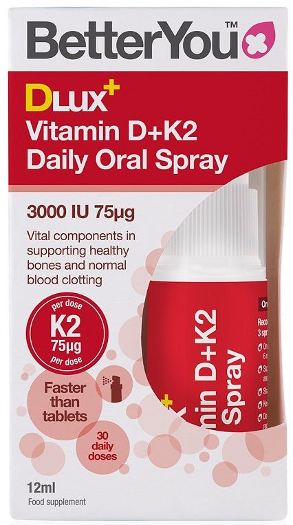 BetterYou DLux+ D+K2-vitamiini suukaudne sprei - 12 ml.