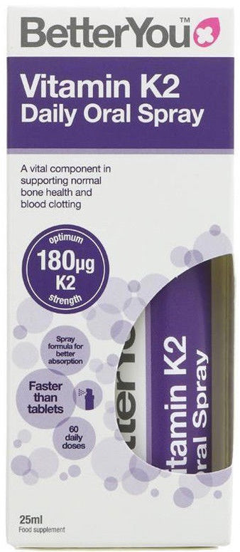 BetterYou K2 vitamiini päevane suukaudne sprei – 25 ml.