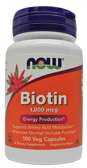NOW Foods Biotiin, 1000 mcg - 100 kapslit
