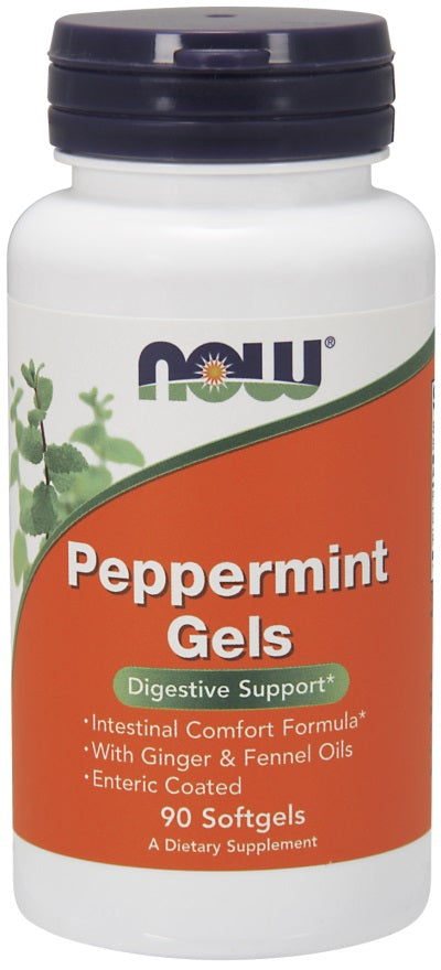 NOW Foods piparmündigeelid – 90 kapslit