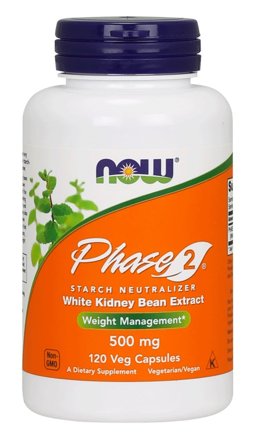 NOW Foods Phase 2 – valge aedoa ekstrakt, 500 mg – 120 kapslit