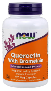 Produkto nuotrauka: NOW Foods Quercetin with Bromelain - 120 kapsulių