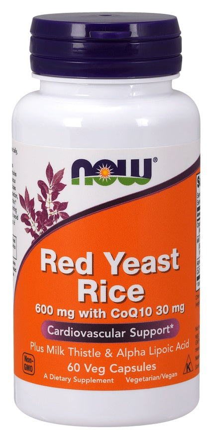 NOW Foods Red Yeast Rice CoQ10 600mg – 60 kapslit