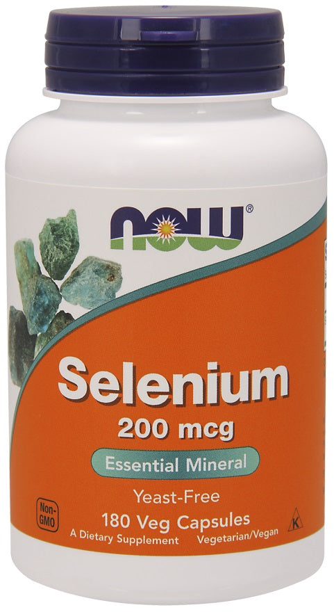 NOW Foods seleen, 200 mcg – 180 kapslit