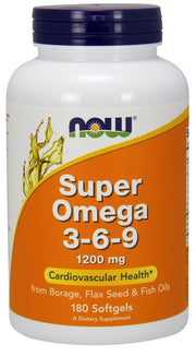 NOW Foods Super Omega 3-6-9, 1200 mg – 180 kapslit