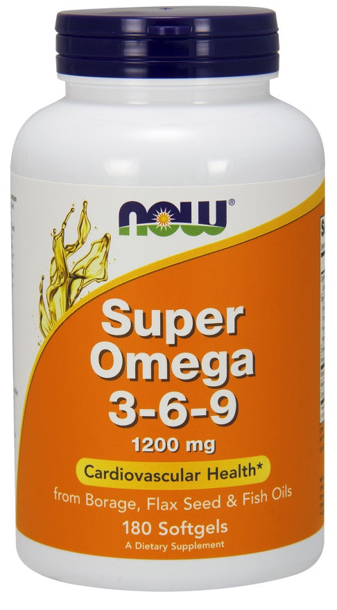 NOW Foods Super Omega 3-6-9, 1200 mg – 180 kapslit