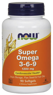 NOW Foods Super Omega 3-6-9, 1200 mg – 90 kapslit