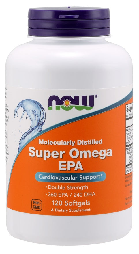 NOW Foods Super Omega EPA molekulaarselt destilleeritud – 120 kapslit